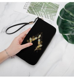 Peacock Feather Novelty Wallet with Wrist Strap Long Cellphone Purse Large Capacity Handbag Wristlet Clutch Wallets $18.92 Wr...