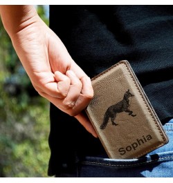 ID Holder Wallet, Pathology, Personalized Engraving Included (Rustic) Black with Gold $14.00 Wallets