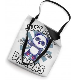 Just A Boy Who Loves Pandas Classic Cute Animal Lovers Panda Tote Bag $16.81 Totes