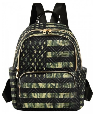 Fashion Backpack Mini Backpack Purse Casual Daily Backpack American Flag Camouflage for Travel for College Work Small $16.66 ...