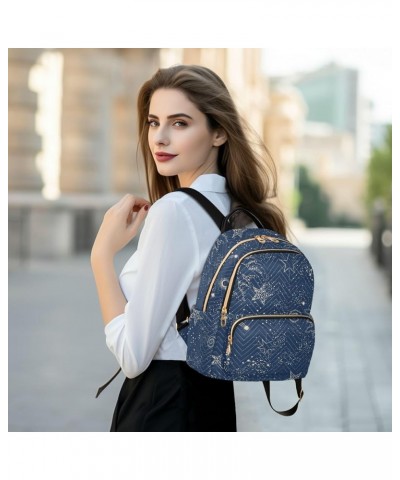 Sun Star Moon Fashion Travel Backpack for Women Multi Pockets Lightweight Purse for Women-S Multicolor Small $17.04 Backpacks