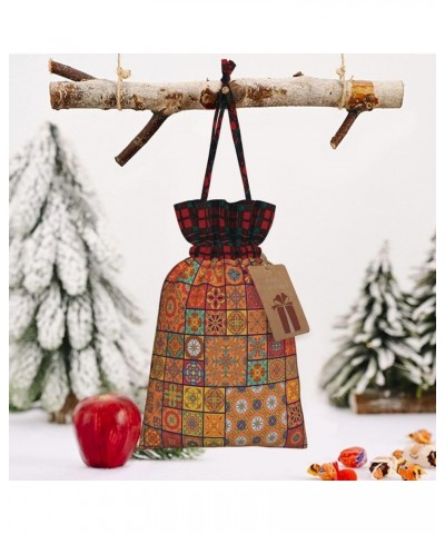 Cute Deer Christmas Gift Bag - Stylish Eco-Friendly Polyester Bag For Your Festive Presents Group Of Moroccan Geometric Small...