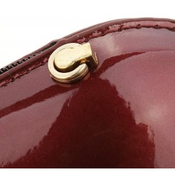 Women Leather Lips-shaped Evening Clutch Purses Crossbody Bags Vintage Banquet Handbag Wine Red $35.47 Evening Bags