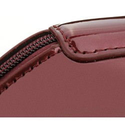 Women Leather Lips-shaped Evening Clutch Purses Crossbody Bags Vintage Banquet Handbag Wine Red $35.47 Evening Bags