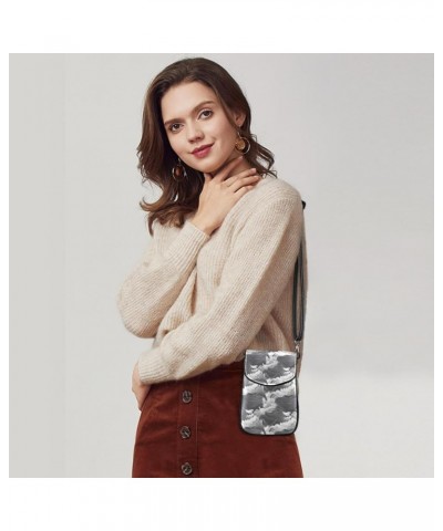 Faux Leather Crossbody Bag for Women, Messenger Bag, Shoulder Bag, ocean waves abstract art $15.46 Crossbody Bags