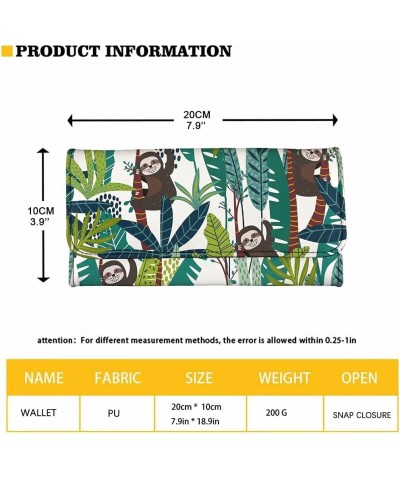 Zebra Print Leather Tri-Fold Wallets for Women Ladies Purse Clutch Card Organizer Cartoon Bicyle Print $17.39 Wallets