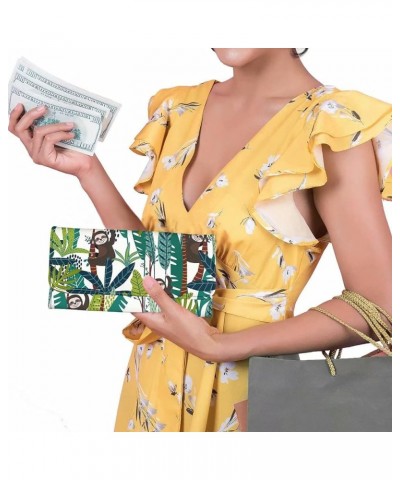 Zebra Print Leather Tri-Fold Wallets for Women Ladies Purse Clutch Card Organizer Cartoon Bicyle Print $17.39 Wallets