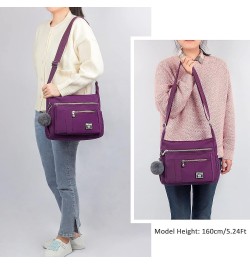 Crossbody Bags for Women with RFID Pocket Anti Theft Handbag Water Resistant Shoulder Bags Travel Purse Purple $16.31 Hobo Bags