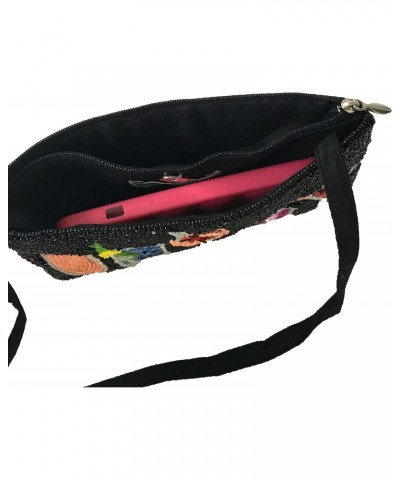 Happy Hour Cocktails Mingle Beaded Phone Wristlet Crossbody, Black Multi $20.68 Wristlets