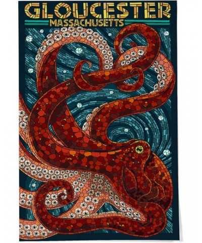 24x36 Inch Giclee Print, Gloucester, Massachusetts, Octopus Mosaic $21.50 Totes