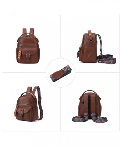 Small Daypack Backpack Purse for Women Fashion Shoulder Backpack Handbags ladies (Yellowish Brown) Chestnut Brown $18.48 Back...