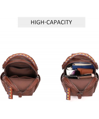 Small Daypack Backpack Purse for Women Fashion Shoulder Backpack Handbags ladies (Yellowish Brown) Chestnut Brown $18.48 Back...