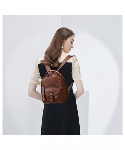 Small Daypack Backpack Purse for Women Fashion Shoulder Backpack Handbags ladies (Yellowish Brown) Chestnut Brown $18.48 Back...