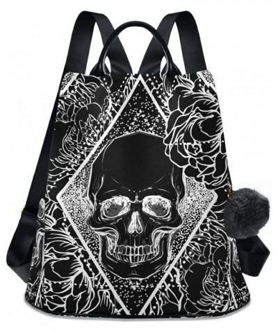 Backpack Purse for Women Fashion Human Skull Travel Anti-theft Daypack College Casual Shoulder Bag Medium Size Color2 $21.35 ...