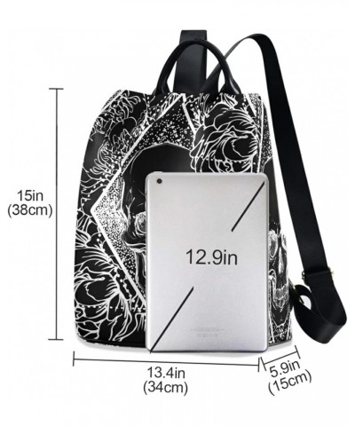 Backpack Purse for Women Fashion Human Skull Travel Anti-theft Daypack College Casual Shoulder Bag Medium Size Color2 $21.35 ...