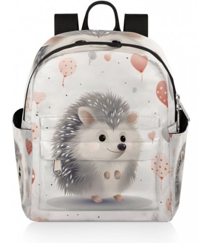 Cartoon Hedgehog Heart Small Backpack for Women Ladies Mini Backpack Travel Casual Backpack Purse Satchel Daypack $19.56 Back...