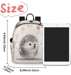 Cartoon Hedgehog Heart Small Backpack for Women Ladies Mini Backpack Travel Casual Backpack Purse Satchel Daypack $19.56 Back...