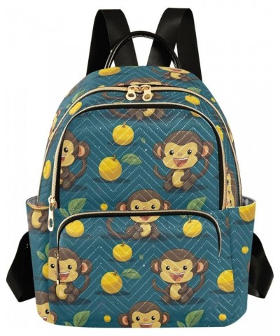 Cute Monkey Animal Backpack Purse for Women Small Travel Bag Fashion Daypack M 202a4541 M(11.4"x6.1"x14.17") 202a4541 $20.50 ...