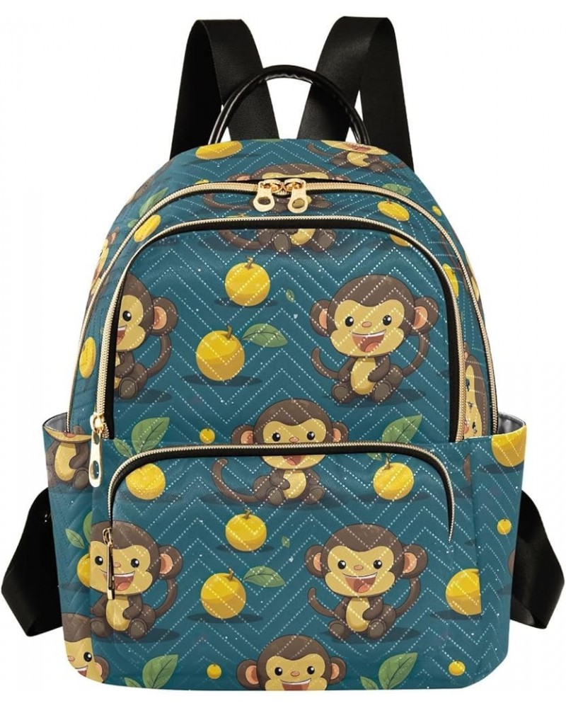 Cute Monkey Animal Backpack Purse for Women Small Travel Bag Fashion Daypack M 202a4541 M(11.4"x6.1"x14.17") 202a4541 $20.50 ...