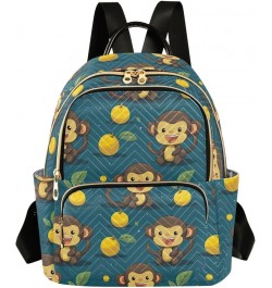 Cute Monkey Animal Backpack Purse for Women Small Travel Bag Fashion Daypack M 202a4541 M(11.4"x6.1"x14.17") 202a4541 $20.50 ...