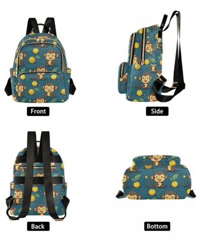 Cute Monkey Animal Backpack Purse for Women Small Travel Bag Fashion Daypack M 202a4541 M(11.4"x6.1"x14.17") 202a4541 $20.50 ...