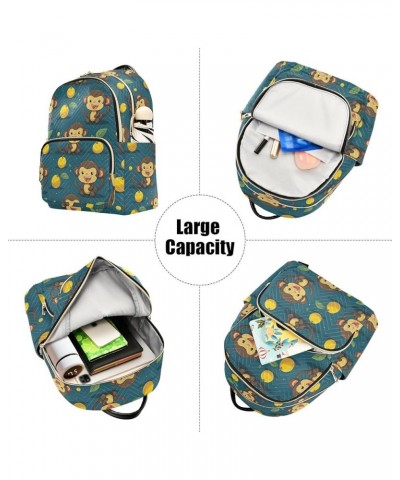 Cute Monkey Animal Backpack Purse for Women Small Travel Bag Fashion Daypack M 202a4541 M(11.4"x6.1"x14.17") 202a4541 $20.50 ...