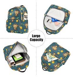 Cute Monkey Animal Backpack Purse for Women Small Travel Bag Fashion Daypack M 202a4541 M(11.4"x6.1"x14.17") 202a4541 $20.50 ...