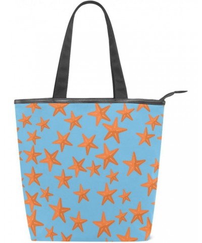 Sparkle Starfish The Tote Bag for Women Big Capacity Women's Shoulder Handbags Canvas Shopping Dating Bag $13.33 Totes