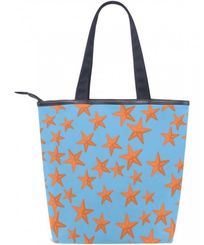 Sparkle Starfish The Tote Bag for Women Big Capacity Women's Shoulder Handbags Canvas Shopping Dating Bag $13.33 Totes