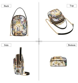 Cute Dogs Multi Pockets Crossbody Bags for Women Zip Cell Phone Purse Wallet Bag with Detachable Shoulder Strap Wallet Purses...