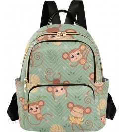 Small Backpack for Women Travel Bag Cute Monkey Daypack Purse Fashion Shoulder Bag Rucksack Small A410 $15.33 Backpacks