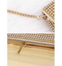 Bling Crystal Rhinestone Crossbody Bag Diamond Evening Clutch Envelope Handbag Cell Phone Purse for Party Prom Gold - Rhinest...