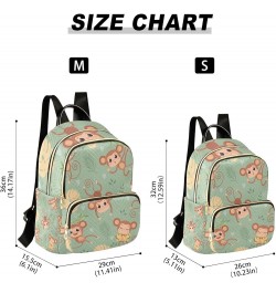 Small Backpack for Women Travel Bag Cute Monkey Daypack Purse Fashion Shoulder Bag Rucksack Small A410 $15.33 Backpacks