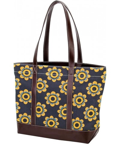 Tote Bag for Women, Large Tote Bags for Women, Tote Bag with Zipper, Sunflower Yellow Floral, Tote Bags for Women Design 4599...