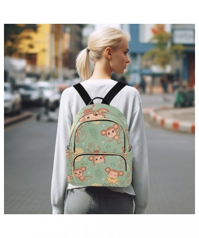 Small Backpack for Women Travel Bag Cute Monkey Daypack Purse Fashion Shoulder Bag Rucksack Small A410 $15.33 Backpacks