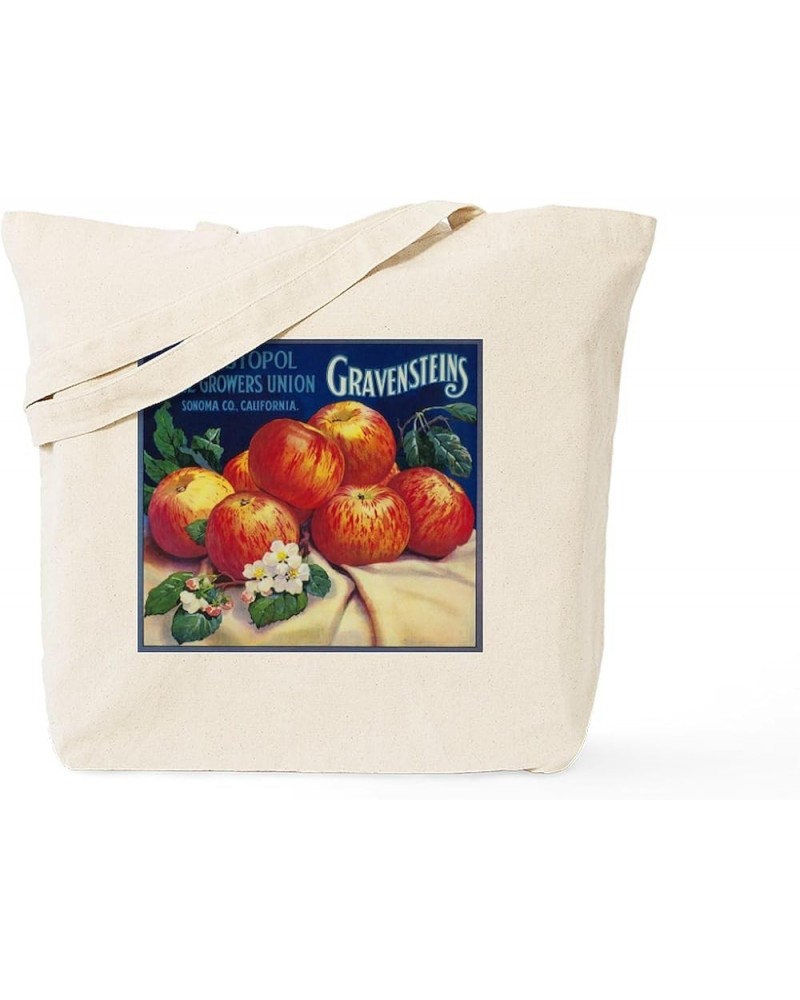 Poison Apple Tote Bag Natural Canvas Tote Bag, Cloth Shopping Bag Sebastopol Gravensteins Apple Vintage Label Tote $9.27 Trav...