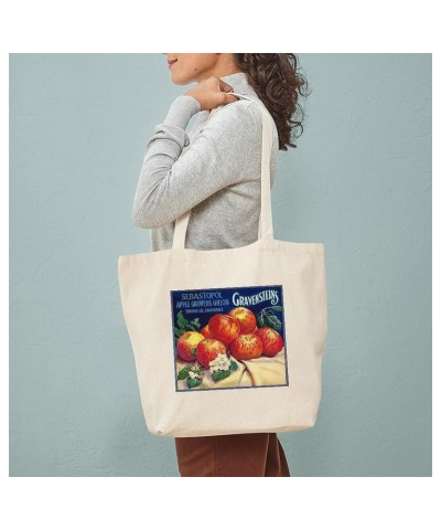 Poison Apple Tote Bag Natural Canvas Tote Bag, Cloth Shopping Bag Sebastopol Gravensteins Apple Vintage Label Tote $9.27 Trav...