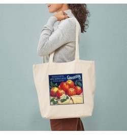 Poison Apple Tote Bag Natural Canvas Tote Bag, Cloth Shopping Bag Sebastopol Gravensteins Apple Vintage Label Tote $9.27 Trav...