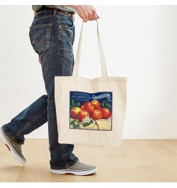 Poison Apple Tote Bag Natural Canvas Tote Bag, Cloth Shopping Bag Sebastopol Gravensteins Apple Vintage Label Tote $9.27 Trav...