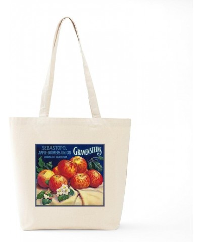 Poison Apple Tote Bag Natural Canvas Tote Bag, Cloth Shopping Bag Sebastopol Gravensteins Apple Vintage Label Tote $9.27 Trav...