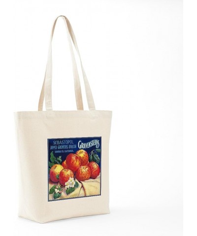 Poison Apple Tote Bag Natural Canvas Tote Bag, Cloth Shopping Bag Sebastopol Gravensteins Apple Vintage Label Tote $9.27 Trav...