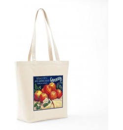 Poison Apple Tote Bag Natural Canvas Tote Bag, Cloth Shopping Bag Sebastopol Gravensteins Apple Vintage Label Tote $9.27 Trav...