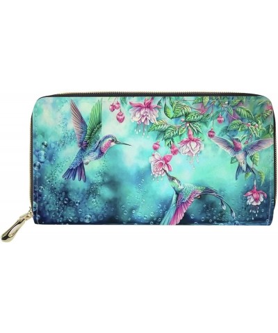 Sunflower Butterfly Print Wallets Purses for Women PU Leather Wallet Inserts for Credit Cards Long Clutch Cell Phone Case Hum...