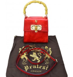 Pratesi Leather, Leather Bag for Woman Castalia R298/22 in cow leather Pink $97.65 Handbags