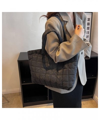 Fashion Ladies Handbags Rhombus Pattern Autumn Winter Purses Handbags Solid Shopper Bag Women for Daily Holiday Black $7.79 T...