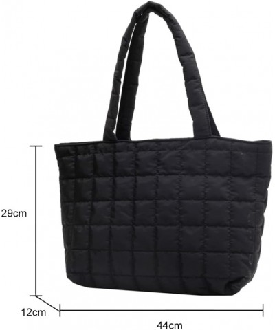 Fashion Ladies Handbags Rhombus Pattern Autumn Winter Purses Handbags Solid Shopper Bag Women for Daily Holiday Black $7.79 T...