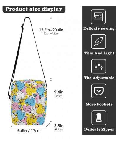 Crossbody Bags Cute Duck Women Men Mini Messenger Bag, Adjustable Side Shoulder Bag, Travel Portable Purse Phone Passport $12...