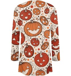 Long Sleeve Cardigan for Women Halloween Print 2024 Trendy Open Front Cardigans with Pockets Casual Loose Outwears 1-ginger $...