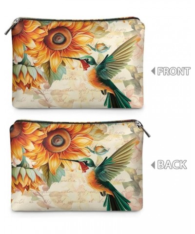 Clutch Purses for Women Formal Zipper Wallet Ladies Purses and Handbags Women Ladies Bag Hummingbird Sunflower $9.53 Totes