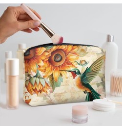 Clutch Purses for Women Formal Zipper Wallet Ladies Purses and Handbags Women Ladies Bag Hummingbird Sunflower $9.53 Totes